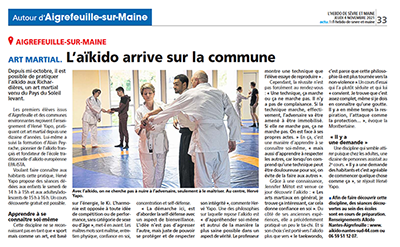 Article cours d'aïkido à Aigrefeuille